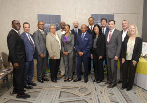Members of the 2019 June Group Public Agency from left to right: Dr. Sherman Gay (LASC Founder), Art Hadnett (HNTB), Tim Coffey (TEC), Jose Flores (Acumen), Gian Fiero (Acumen), Gwendolyn Gray (COMTO), Frederick Bana (Systra), Kenneth Reed (Long Beach Transit), Jeanet Owens (LACMTA), Tim Lindholm (LACMTA), Diego de la Garza (LADOT Associate Director of Transportation), Joseph Reed (Balfour Beatty) and Marcy Szarama (Destination Enterprises)